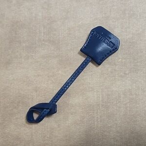 MZ Wallace Navy Leather Clochette/Key Holder/Charm, New